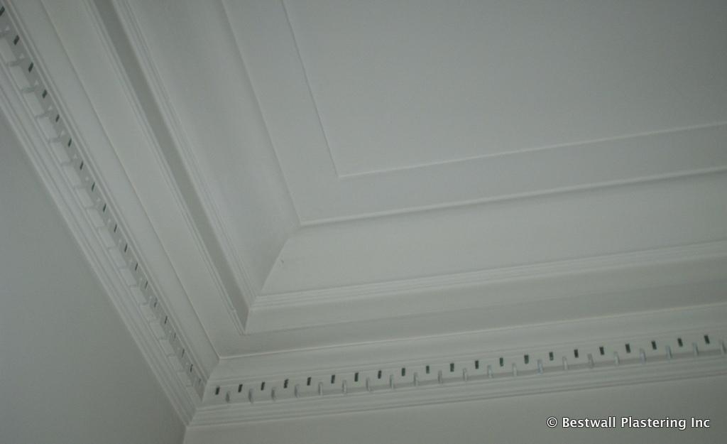 Rye, NY plaster molding installation